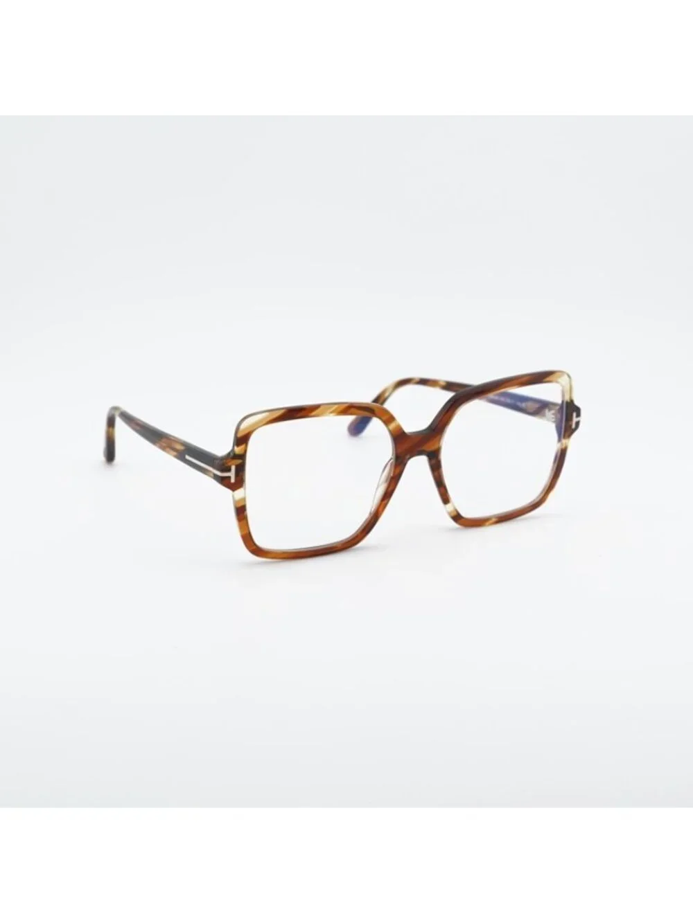 Tom Ford FT6063-B 055 Eyeglasses Coloured Havana 56mm Square Frame